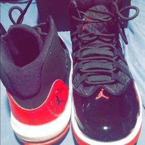 Black and red Jordan’s